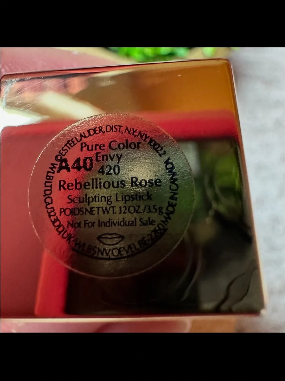 Estée Lauder Pure Color Envy Lipstick 420 Rebellious Rose New #218